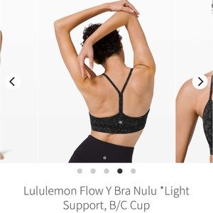 Lululemon Flow Y Bra Nulu *Light Support, B/C Cup Sports Bra
